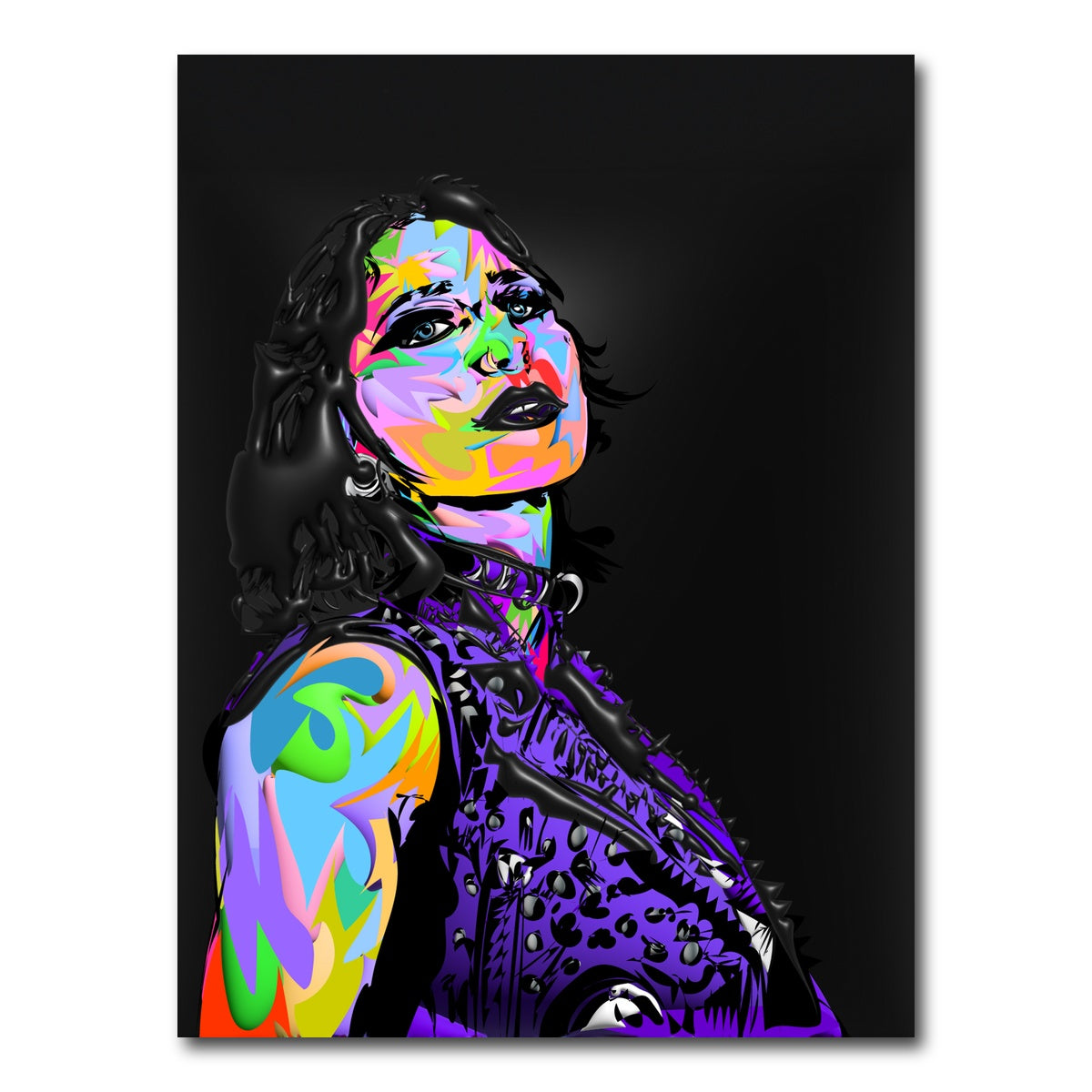 AUTO-MOCKUP WHITE | RHEA RIPLEY FACE | 1 Piece | Gallery Wrap Canvas | group=3x4