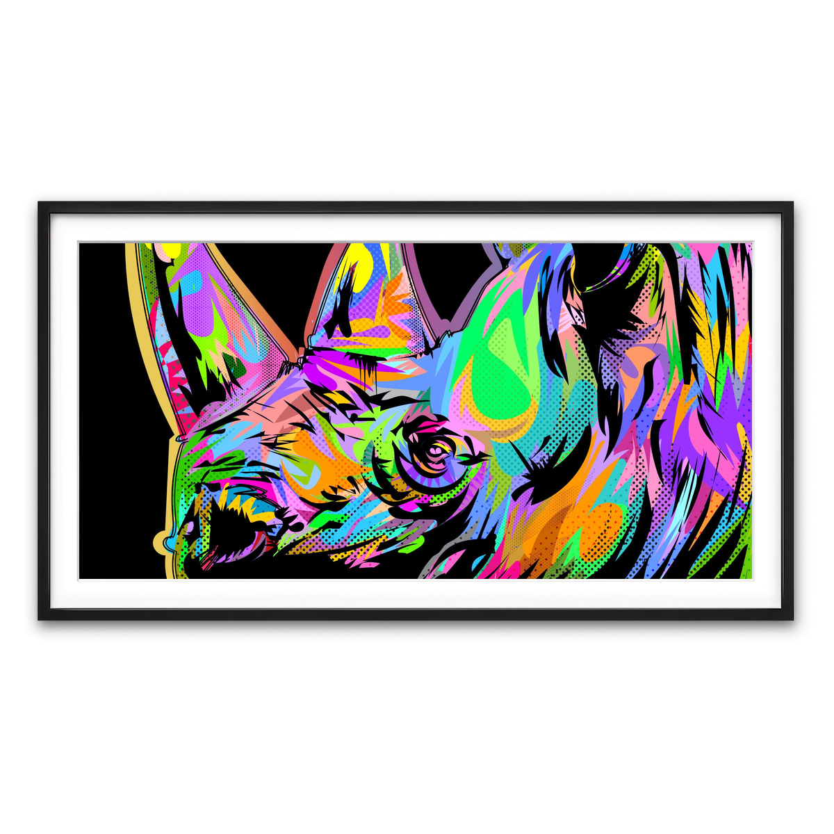 Framed Print 2x1 Black