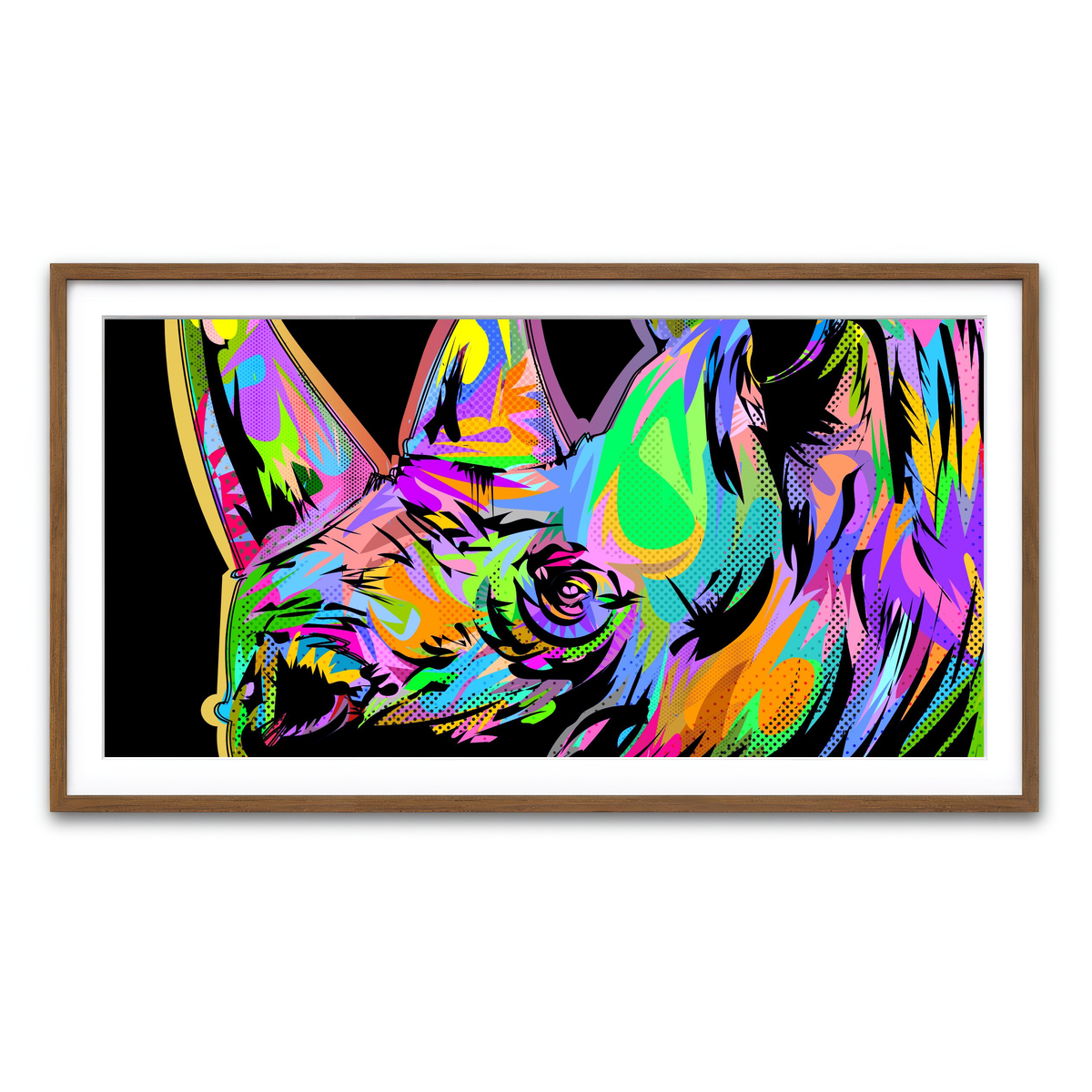 Framed Print 2x1 Walnut