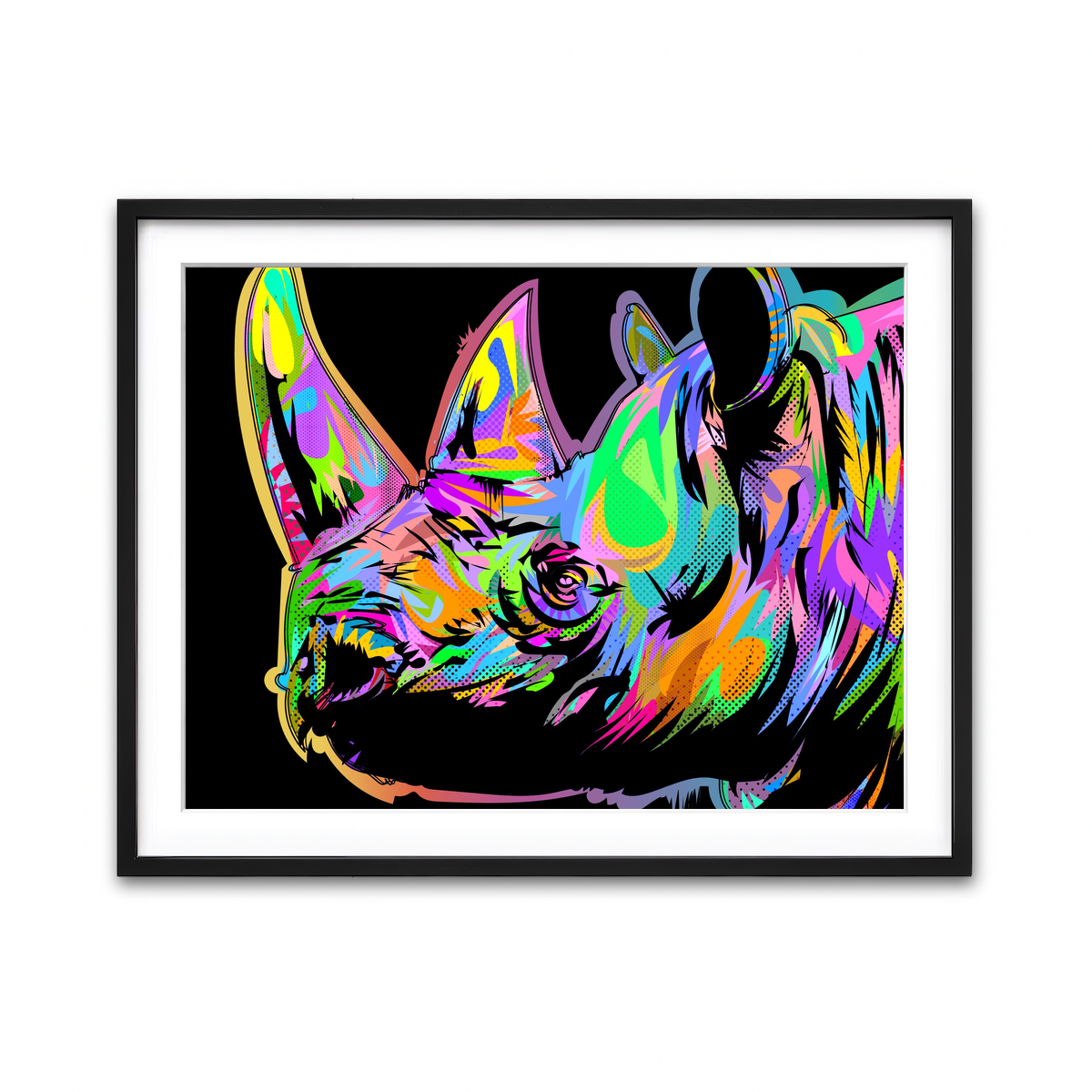 Framed Print 4x3 Black