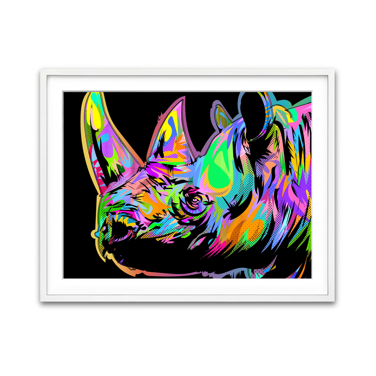 Framed Print 4x3 White