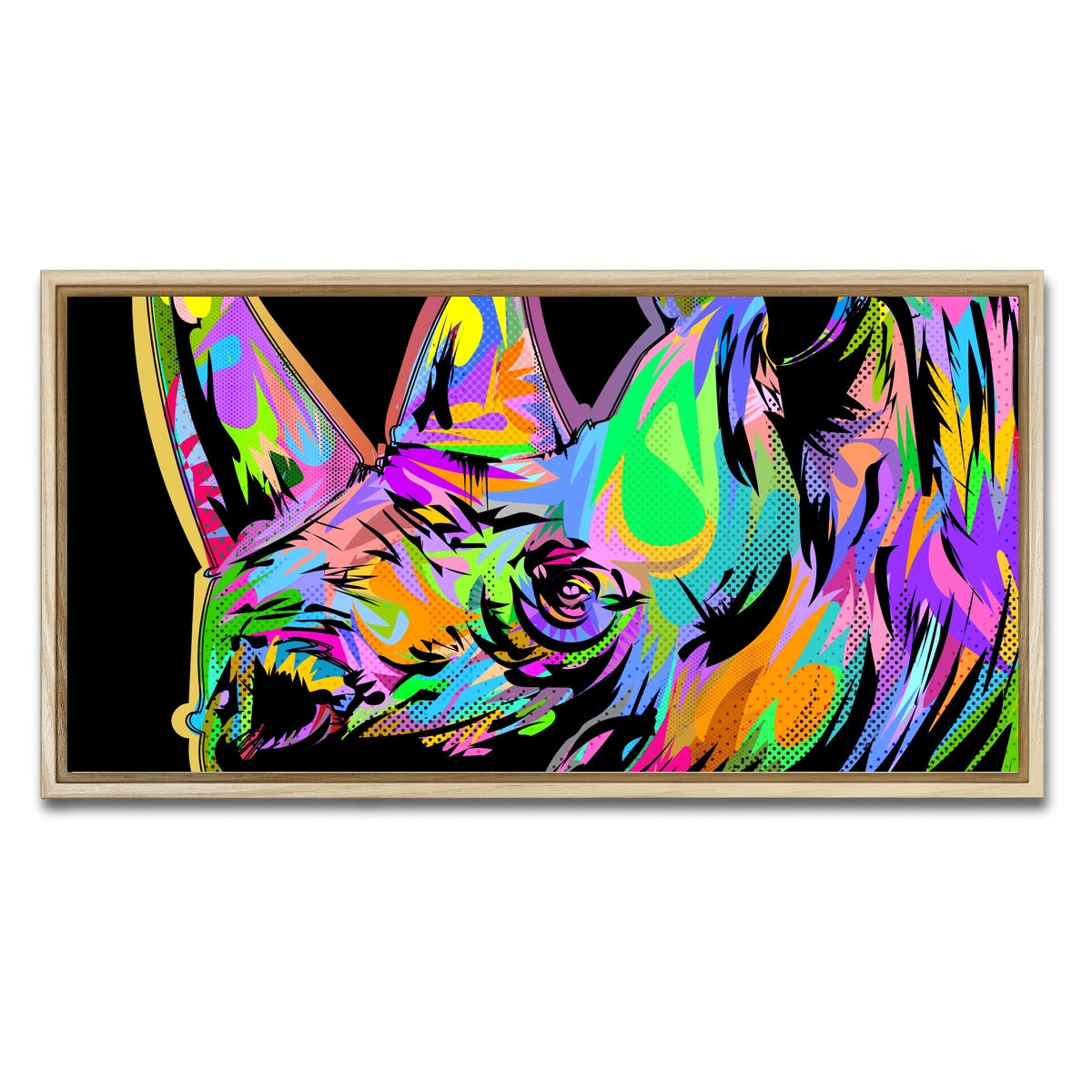 AUTO-MOCKUP WHITE | RHINO | 1 Piece | Natural Framed Canvas | group=2x1