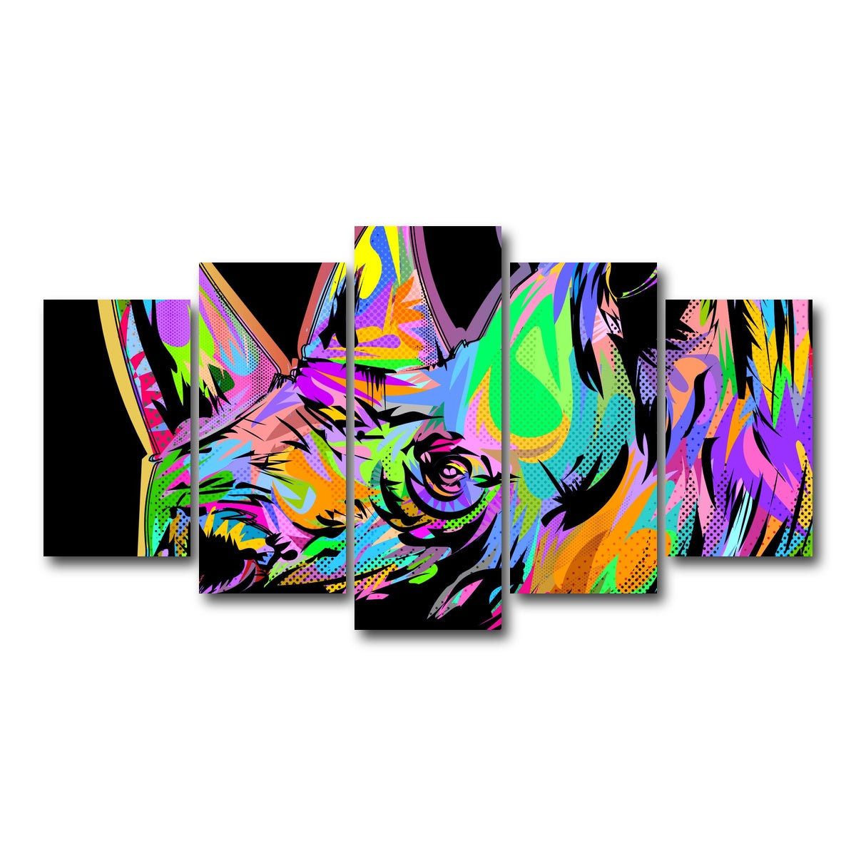 AUTO-MOCKUP WHITE | RHINO | 5 Piece | Gallery Wrap Canvas | group=5_normal