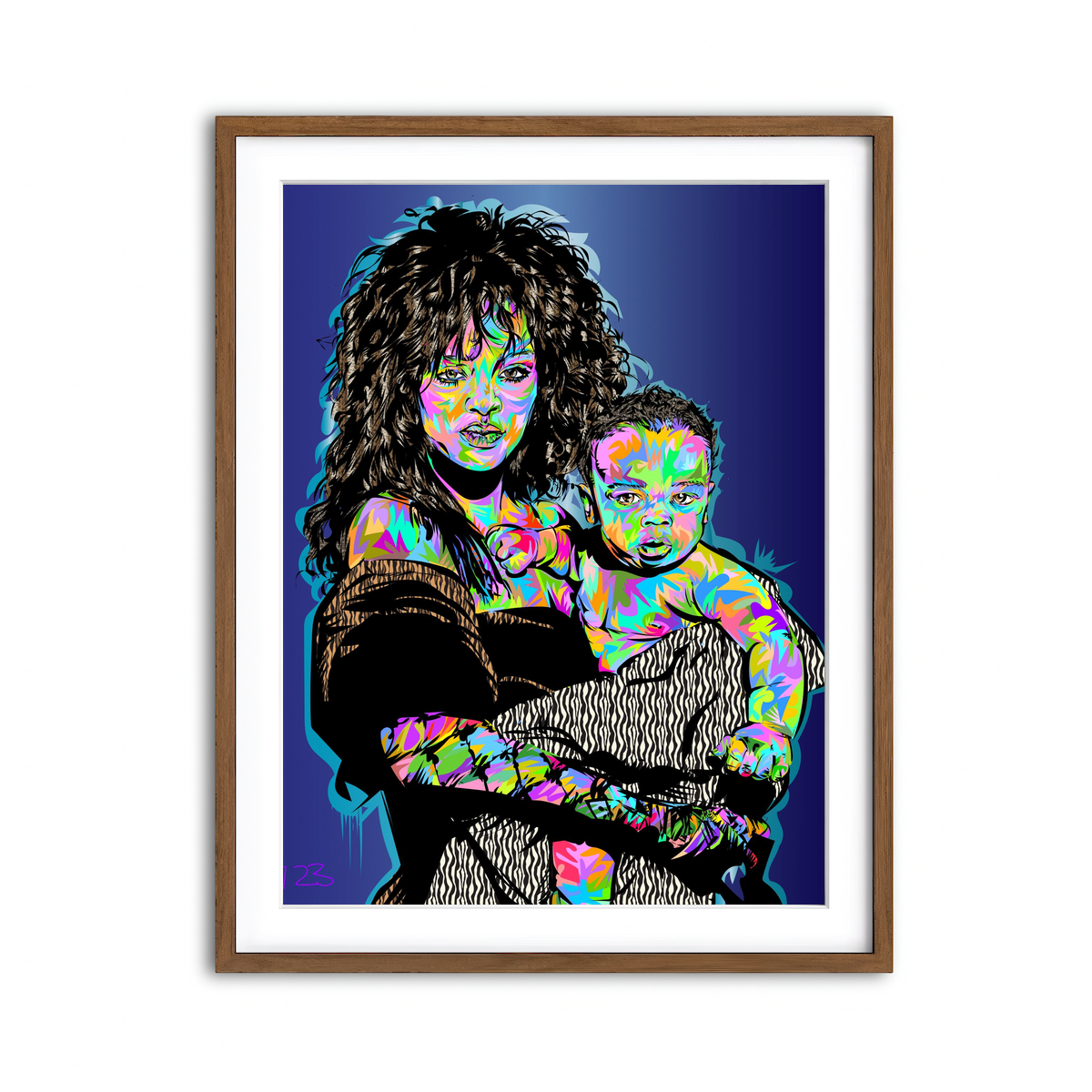 Framed Print 3x4 Walnut