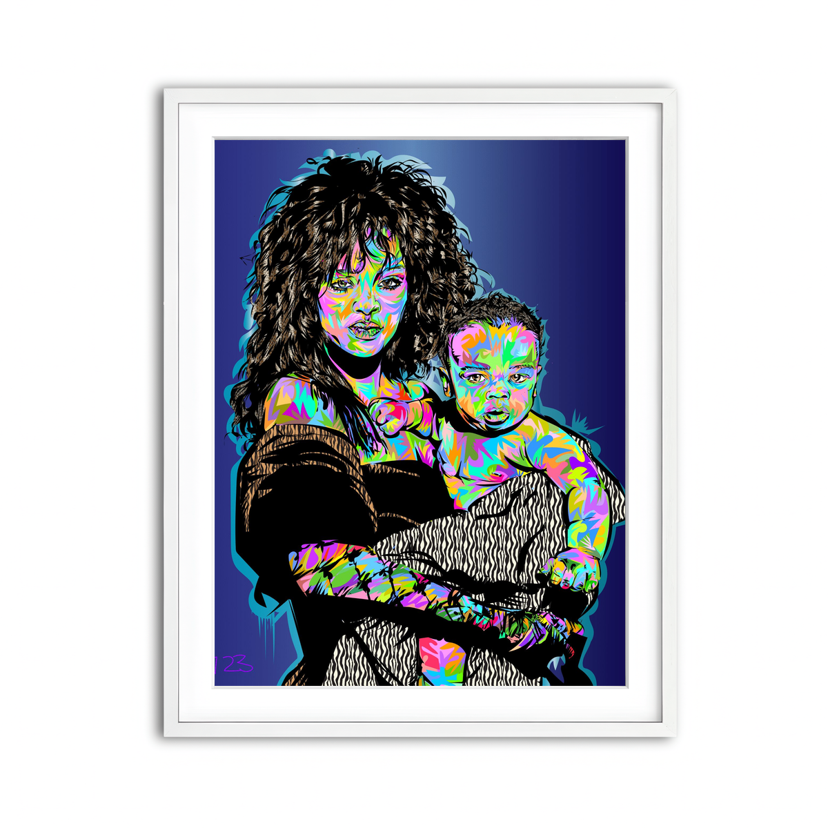 Framed Print 3x4 White