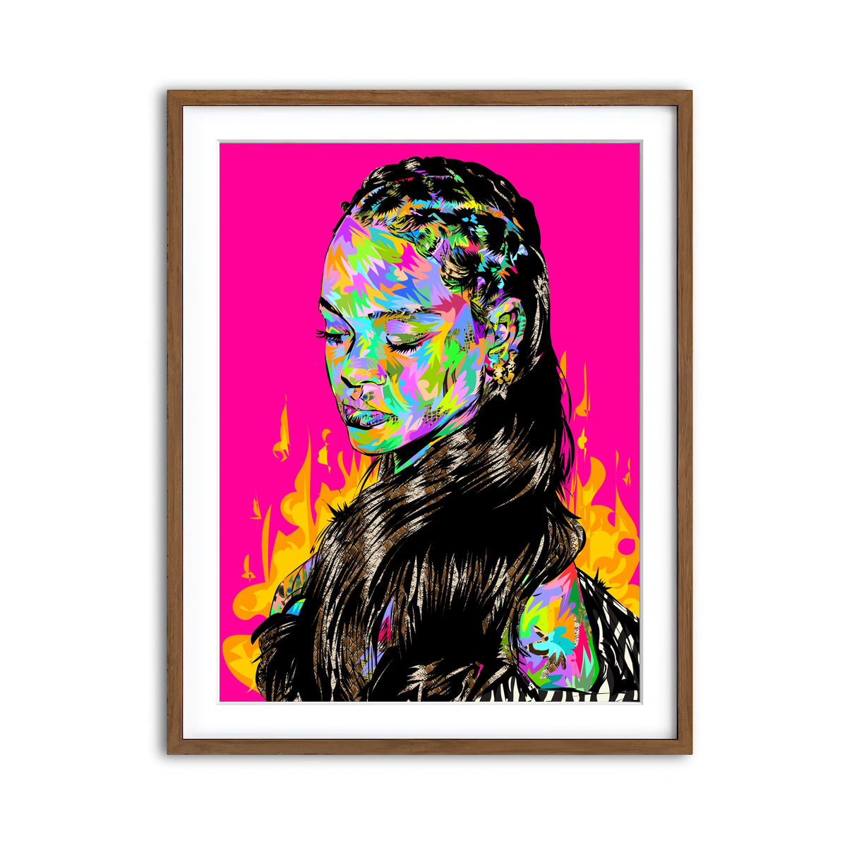 Framed Print 3x4 Walnut