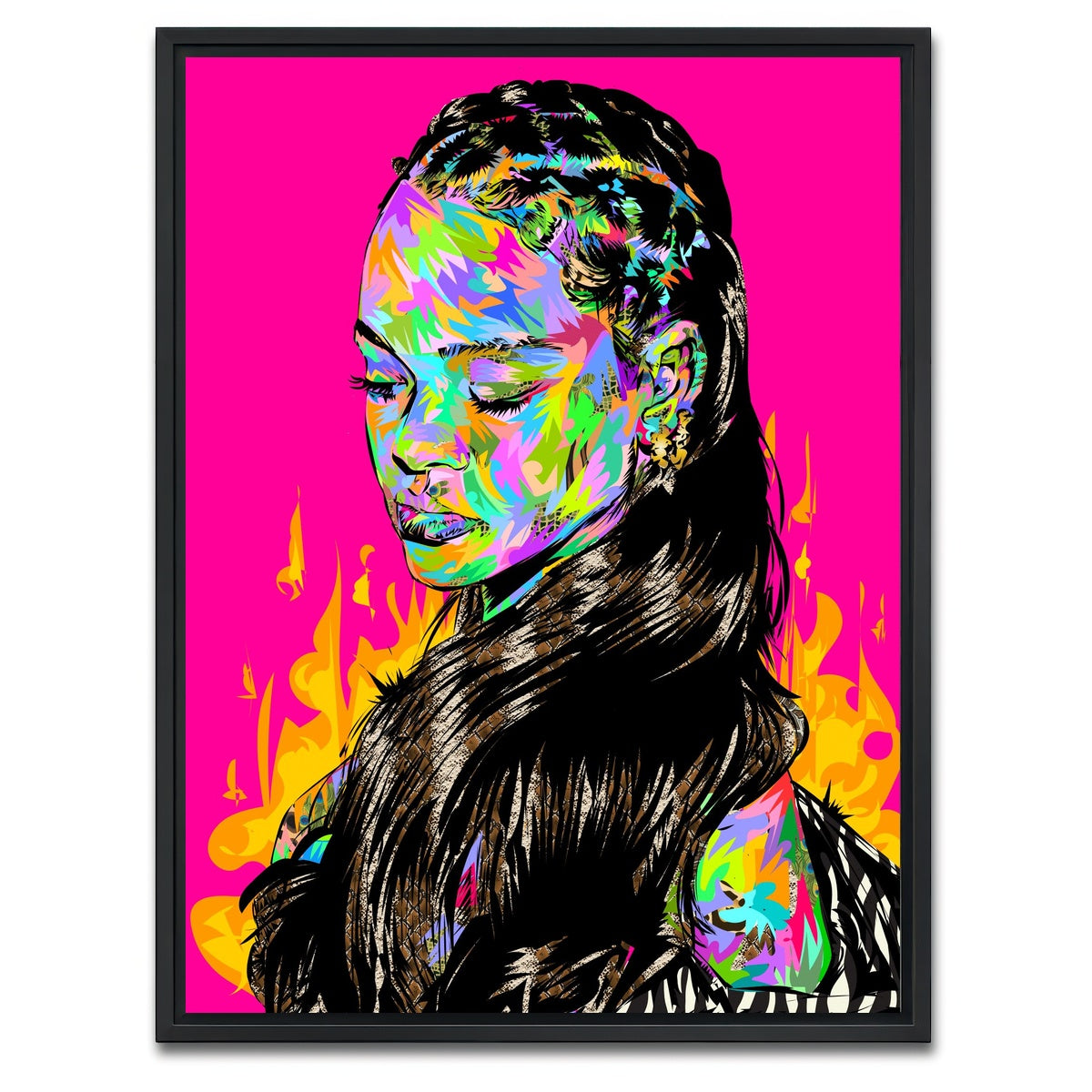 AUTO-MOCKUP WHITE | RIRI | 1 Piece | Black Framed Canvas | group=3x4