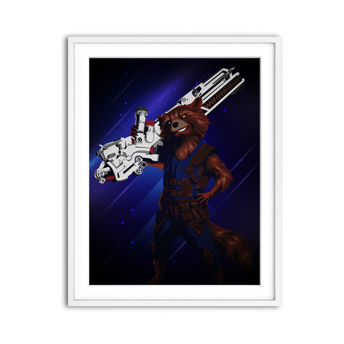 Framed Print 3x4 White