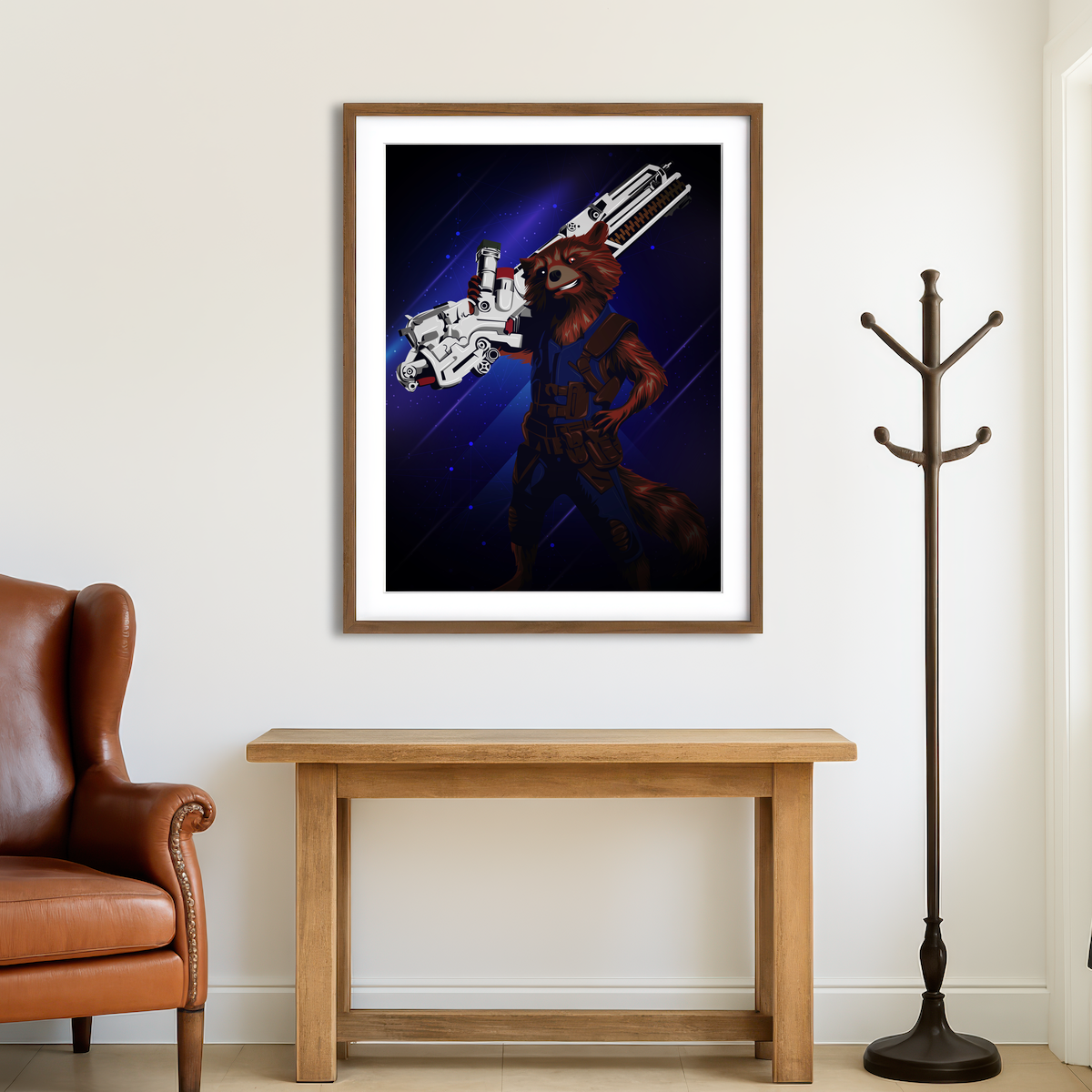 AUTO-MOCKUP ROOM | Rocket Wall Art