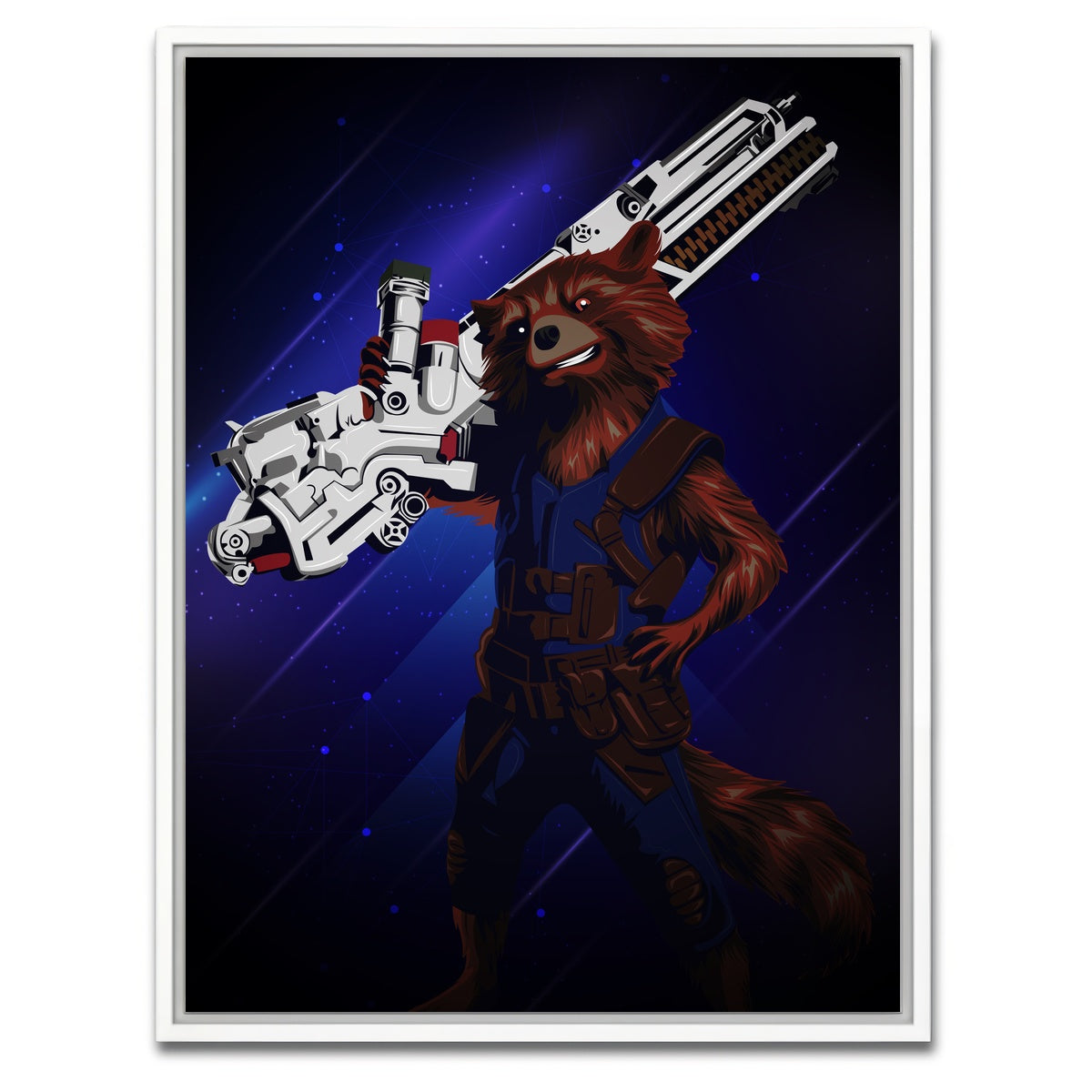 AUTO-MOCKUP WHITE | ROCKET | 1 Piece | White Framed Canvas | group=3x4