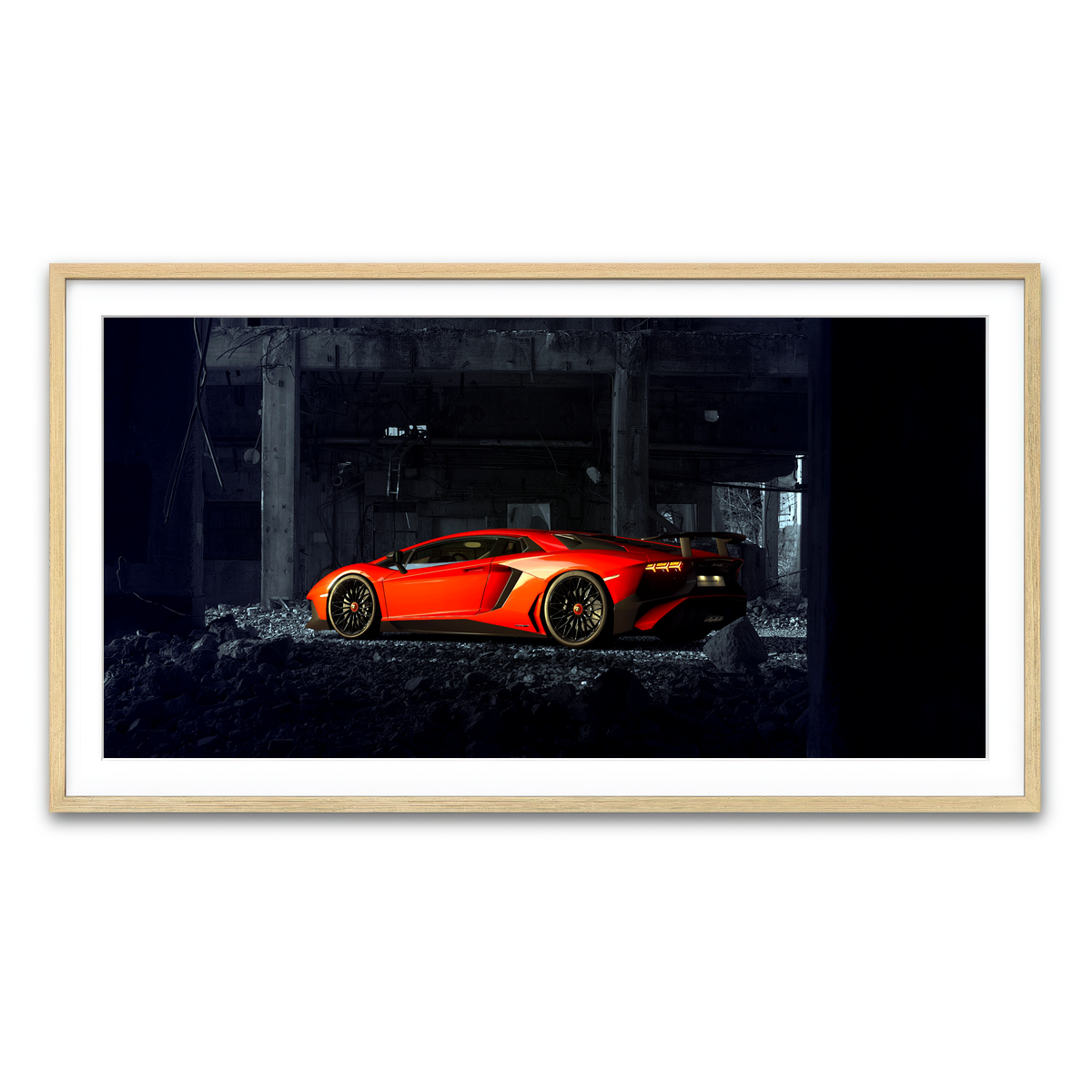 Framed Print 2x1 Natural