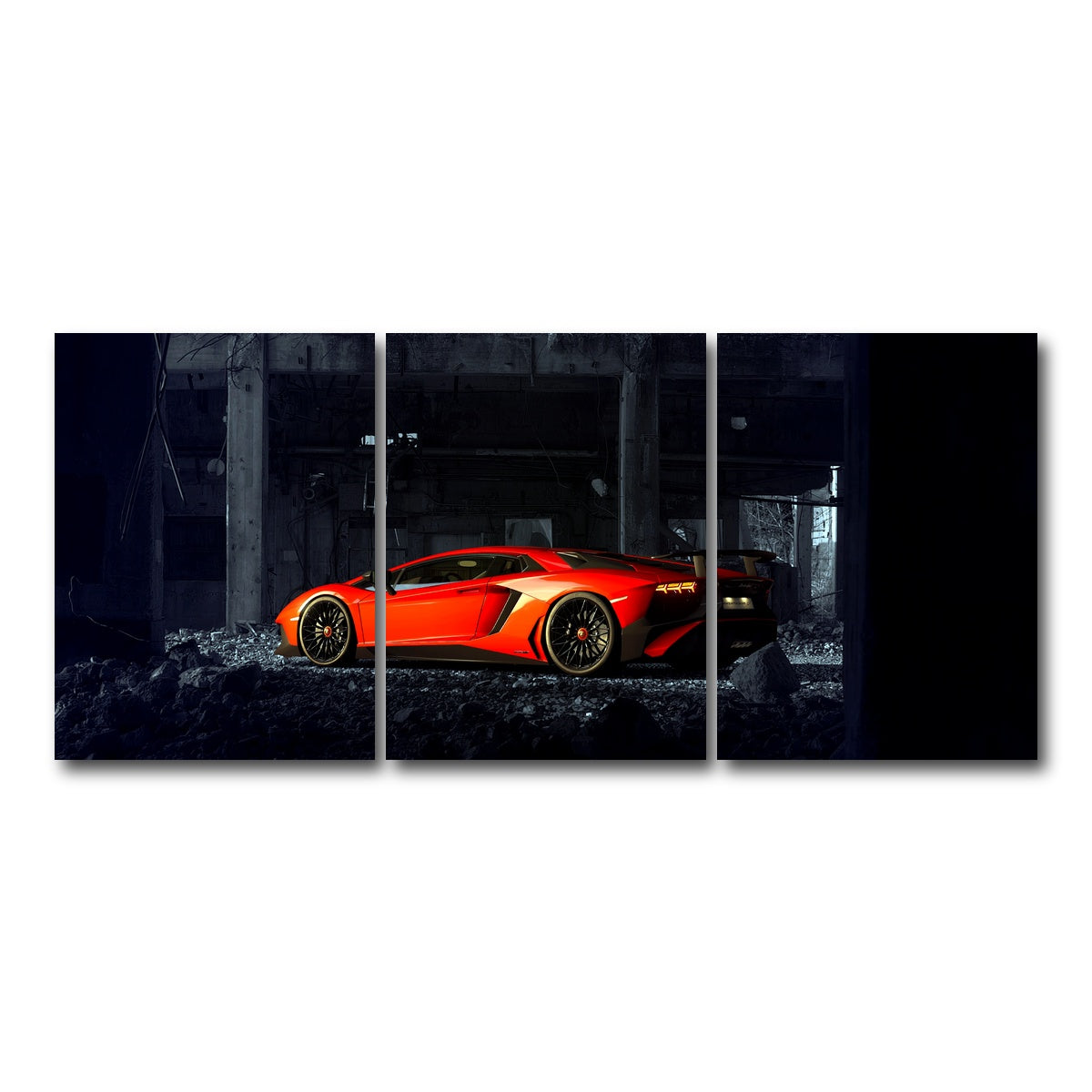 AUTO-MOCKUP WHITE | RUINS-II | 3 Piece | Gallery Wrap Canvas | group=18x24