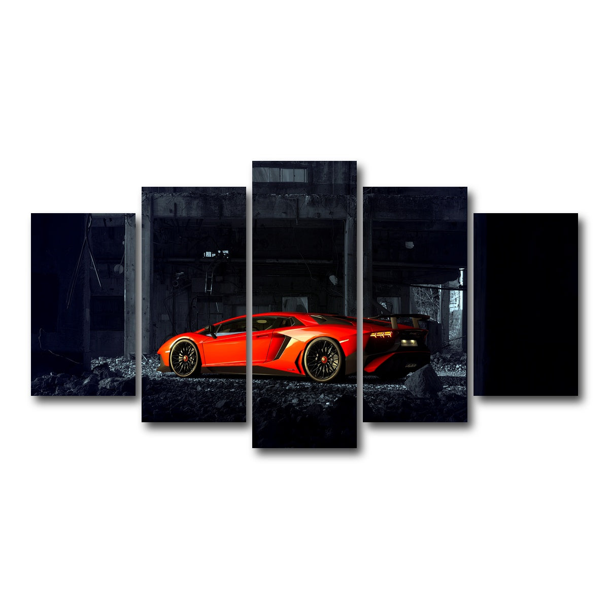 AUTO-MOCKUP WHITE | RUINS-II | 5 Piece | Gallery Wrap Canvas | group=5_normal