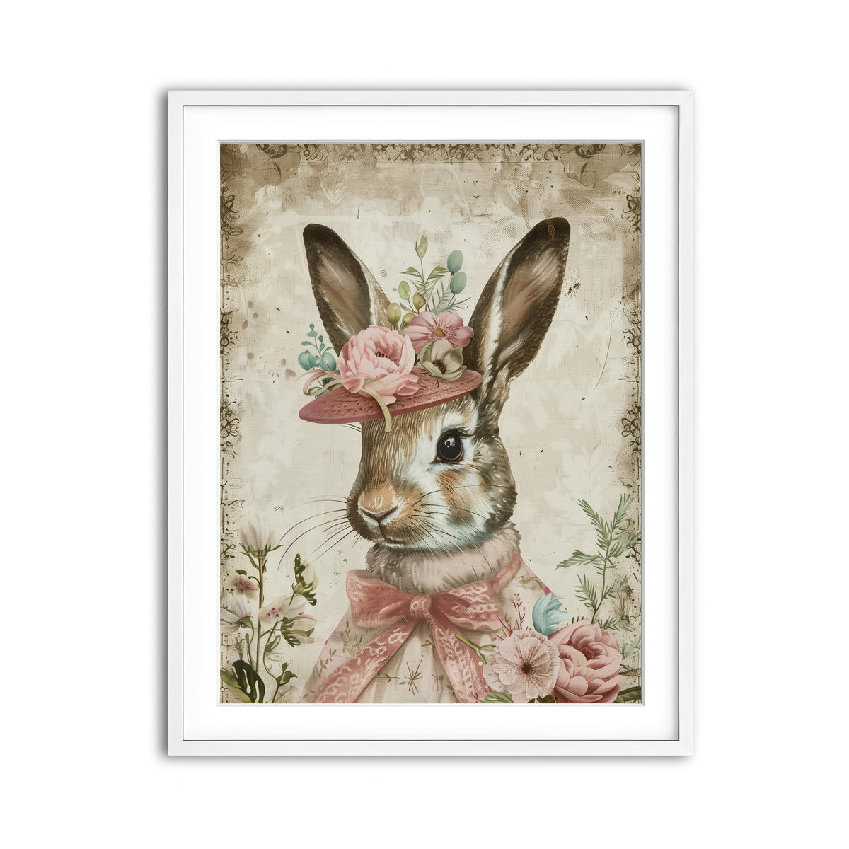 Framed Print 3x4 White