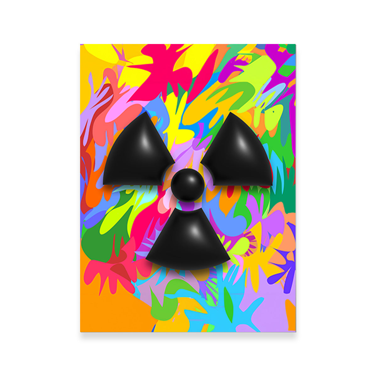 Radiation Warning Symbol Wall Art