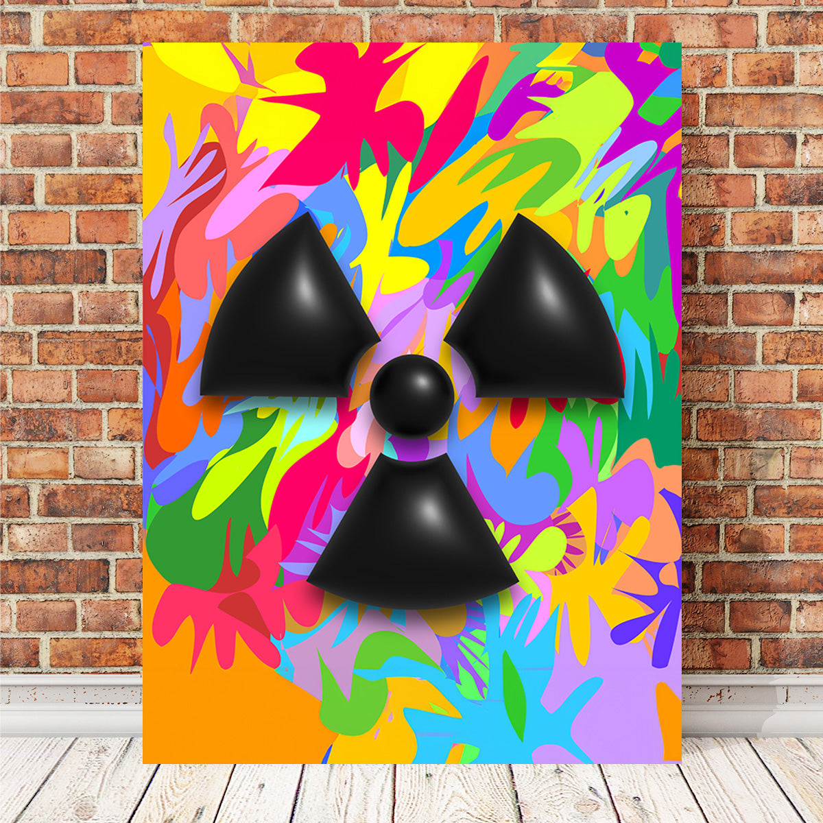 Radiation Warning Symbol Wall Art