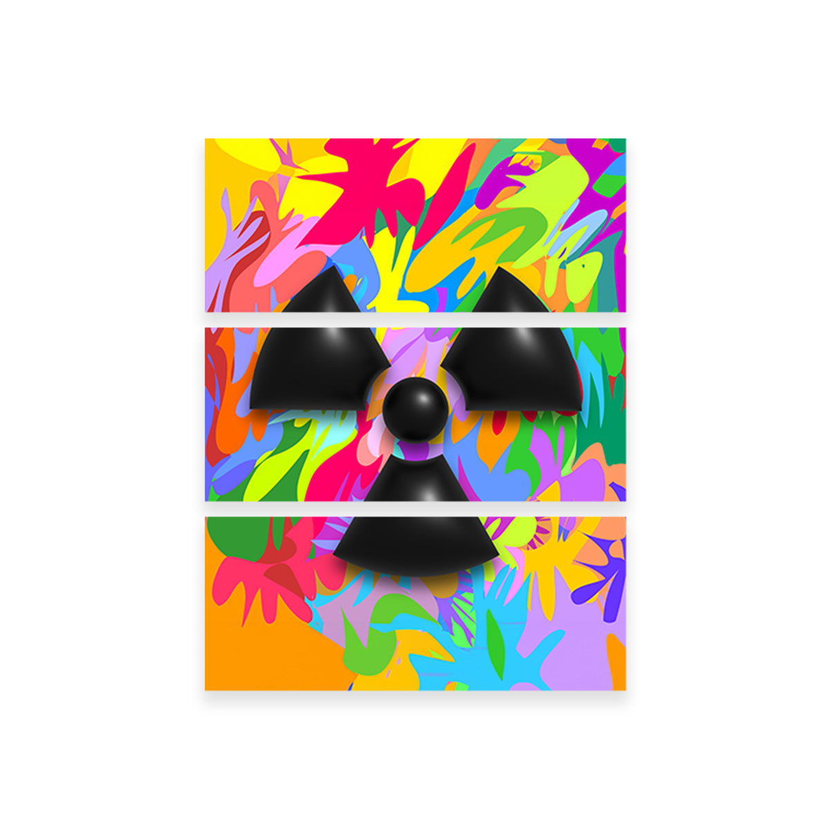 Radiation Warning Symbol Wall Art
