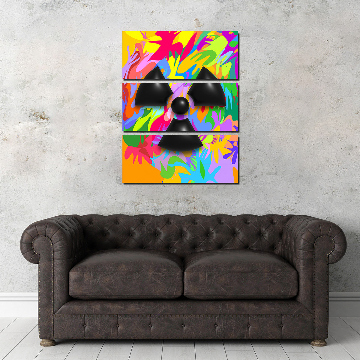Radiation Warning Symbol Wall Art