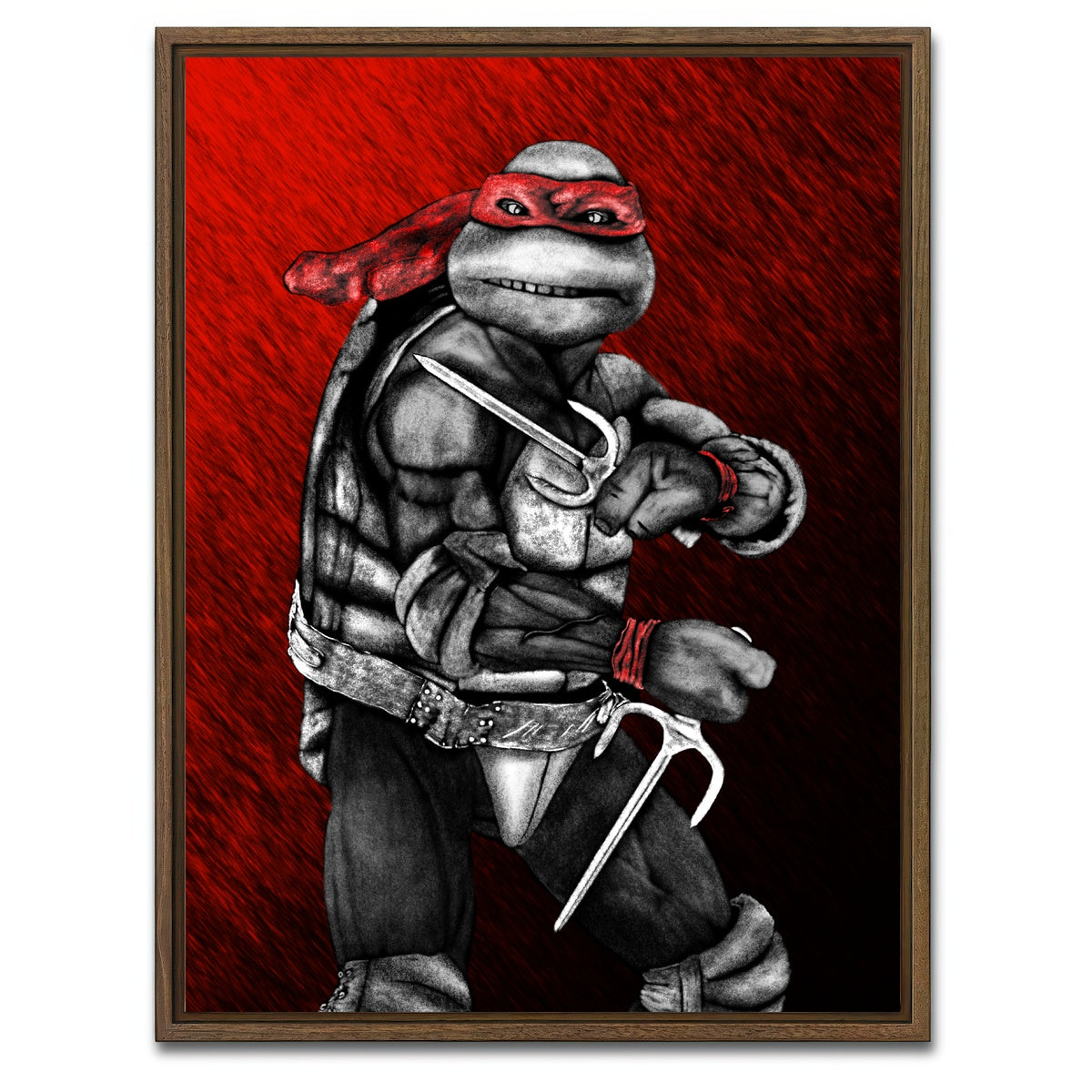 AUTO-MOCKUP WHITE | Rafe | 1 Piece | Walnut Framed Canvas | group=3x4