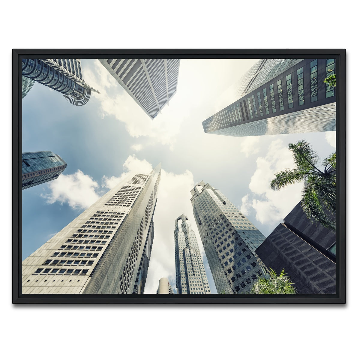 AUTO-MOCKUP WHITE | Raffles Place | 1 Piece | Black Framed Canvas | group=4x3