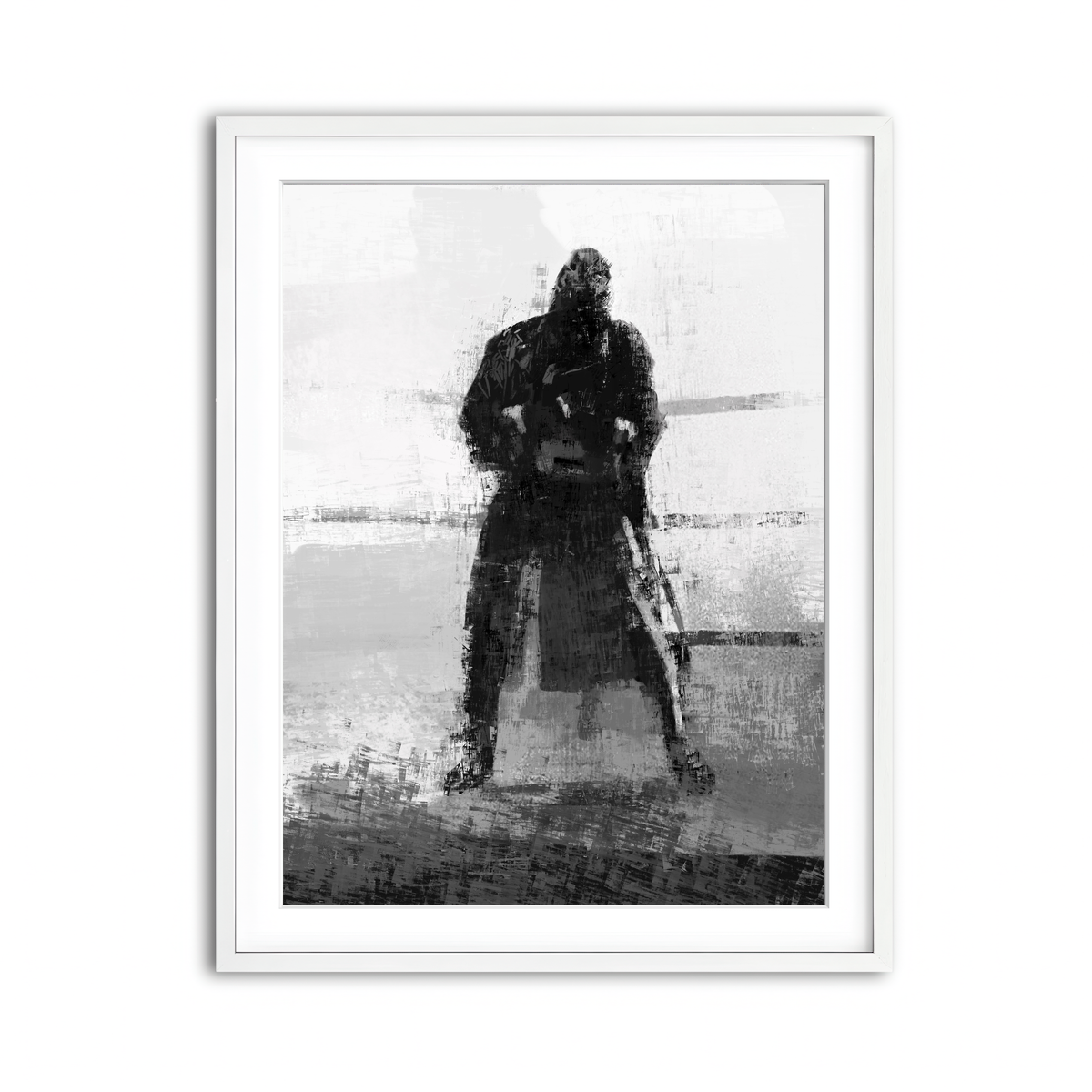 Framed Print 3x4 White