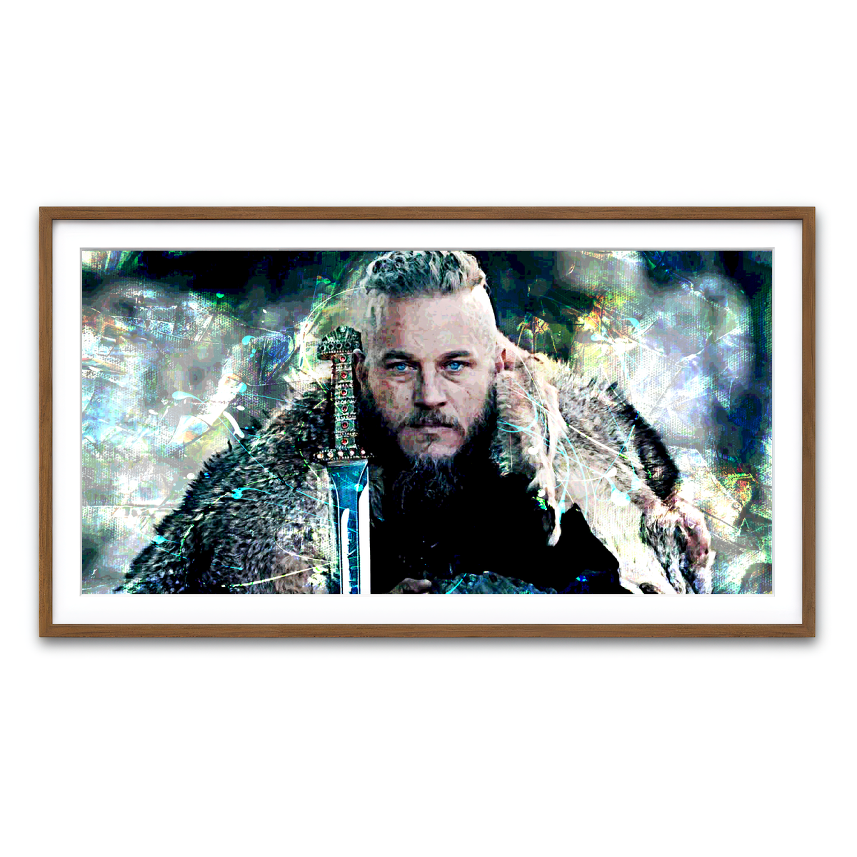 Framed Print 2x1 Walnut