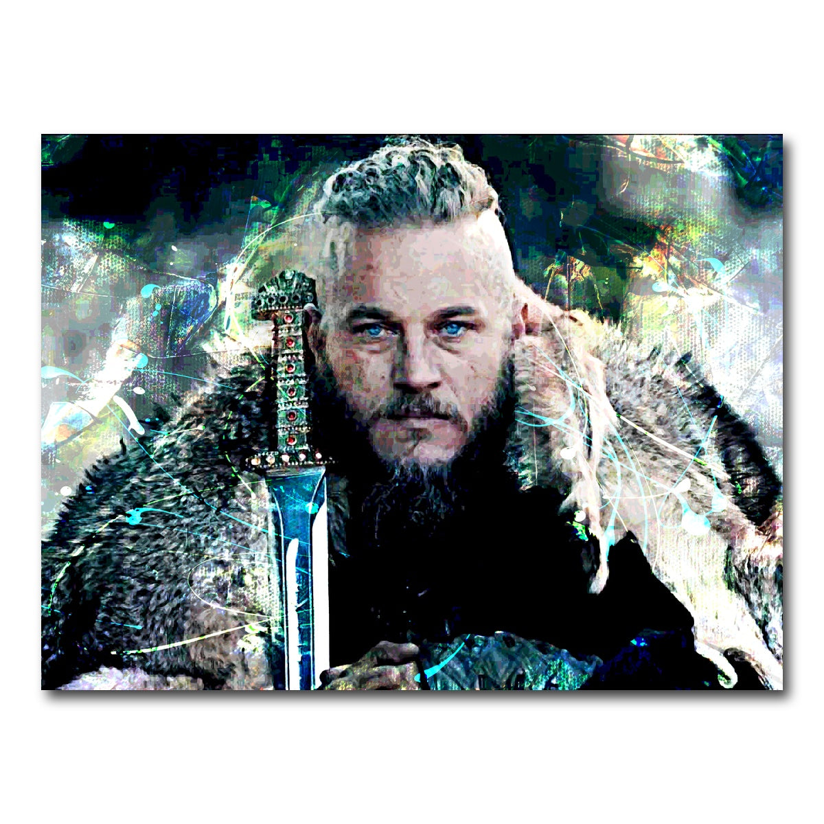AUTO-MOCKUP WHITE | Ragnar Lothbrok | 1 Piece | Gallery Wrap Canvas | group=4x3