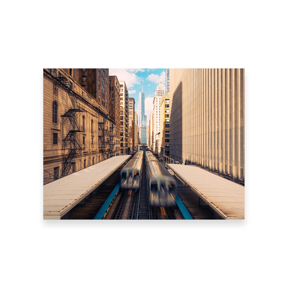 Railway Station Downtown Chicago Wall Art