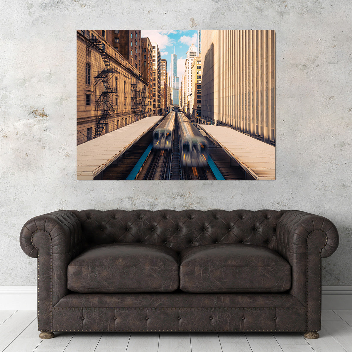 Railway Station Downtown Chicago Wall Art