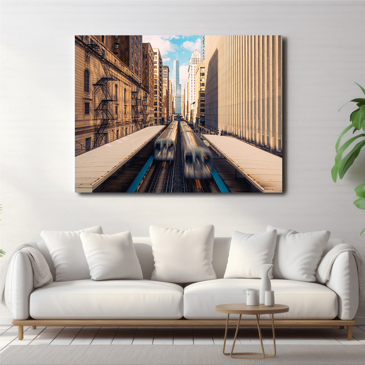 Railway Station Downtown Chicago Wall Art