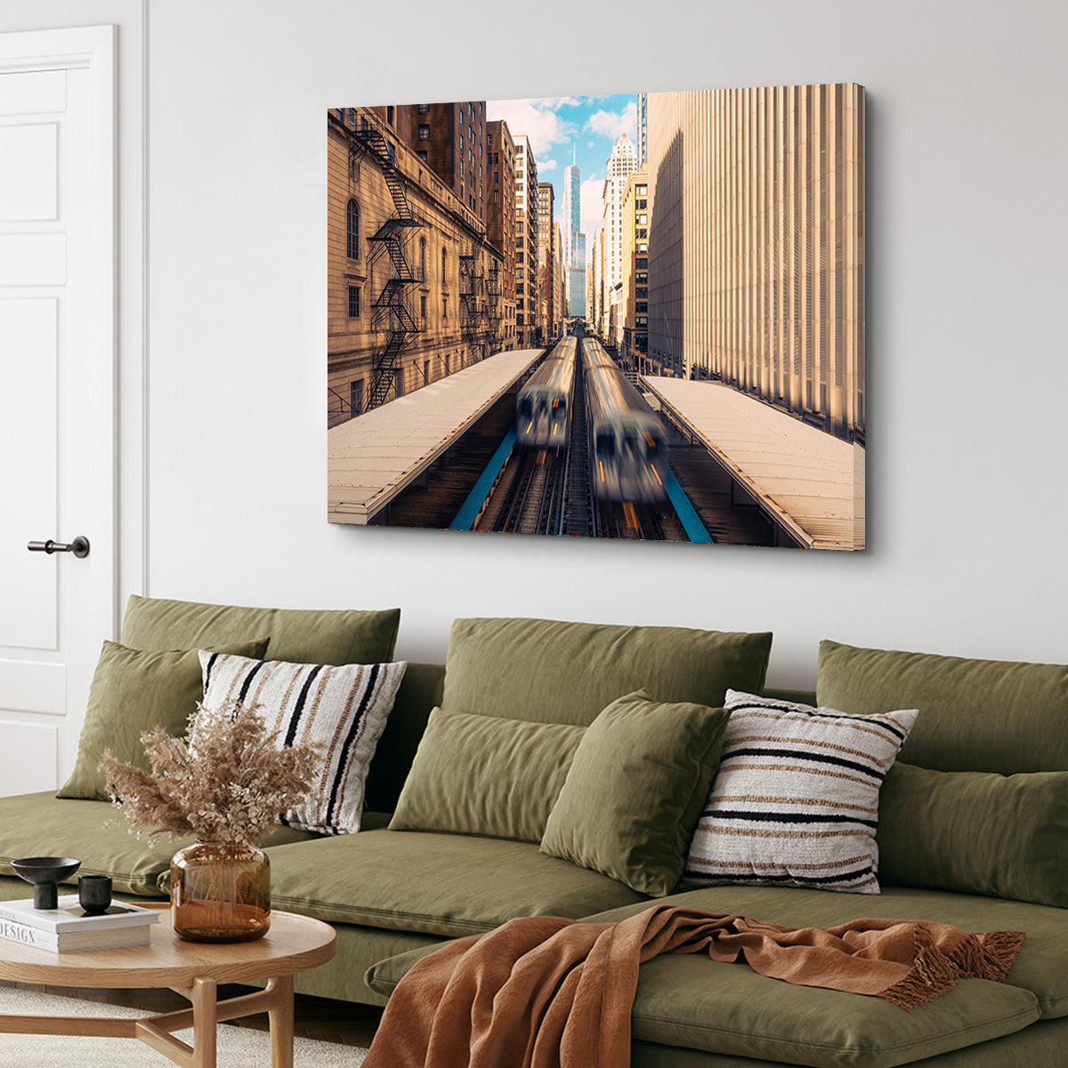 Railway Station Downtown Chicago Wall Art