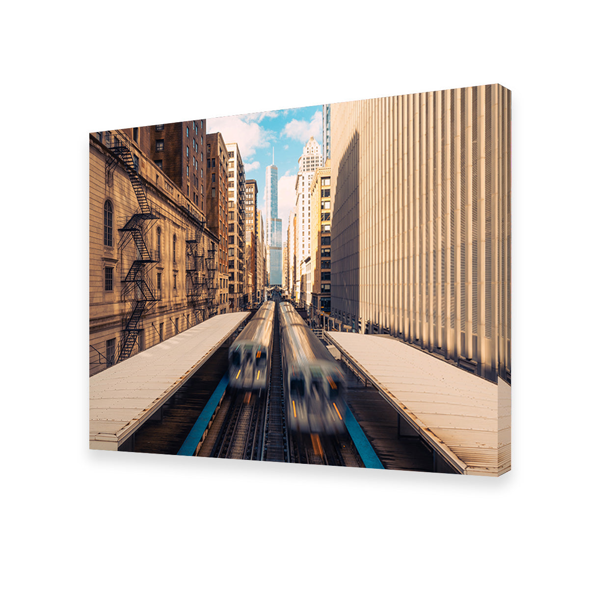 Railway Station Downtown Chicago Wall Art