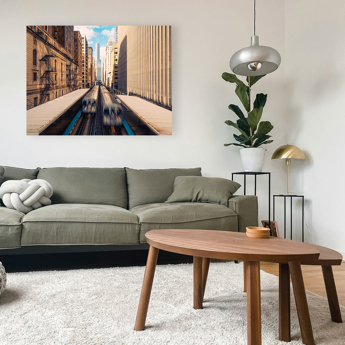 Railway Station Downtown Chicago Wall Art