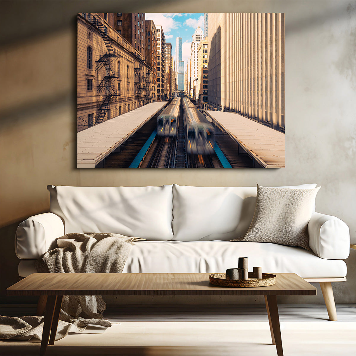 Railway Station Downtown Chicago Wall Art