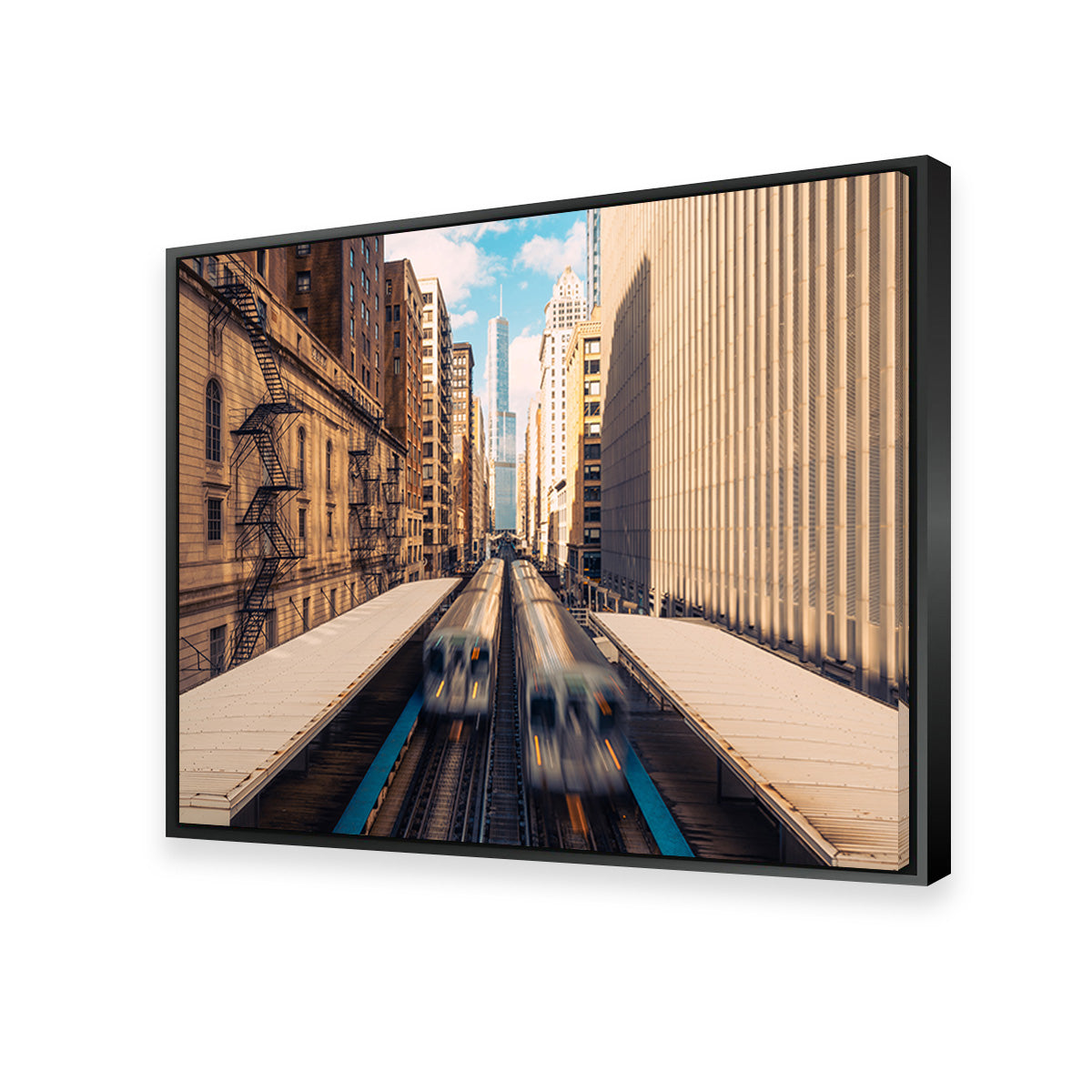 Railway Station Downtown Chicago Wall Art