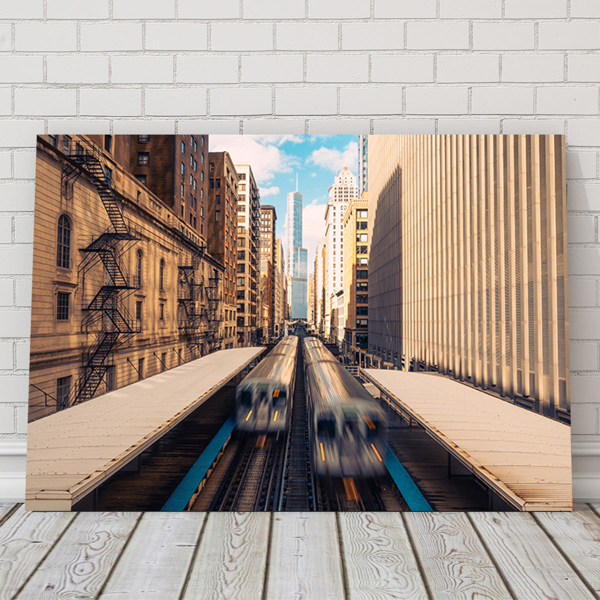 Railway Station Downtown Chicago Wall Art