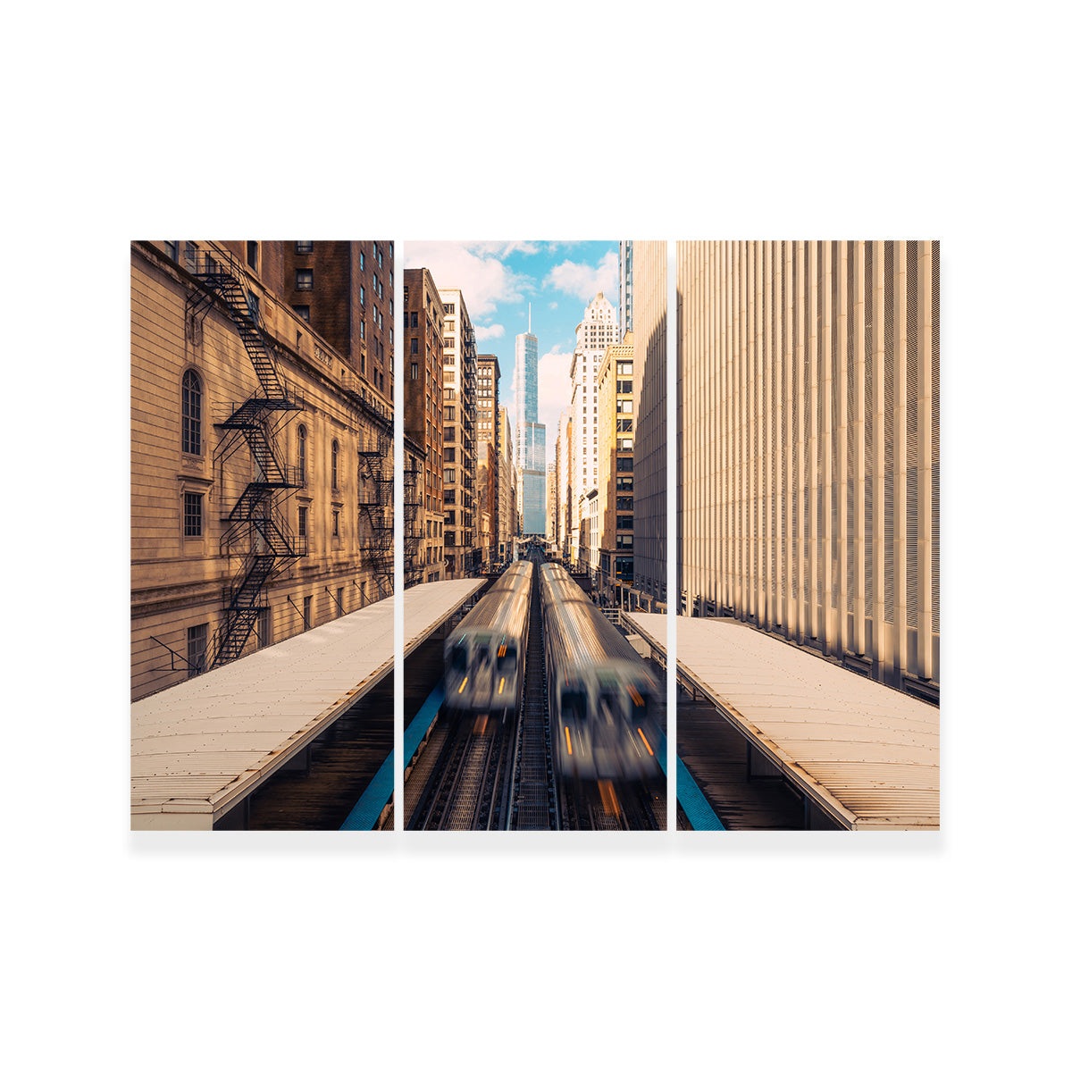 Railway Station Downtown Chicago Wall Art