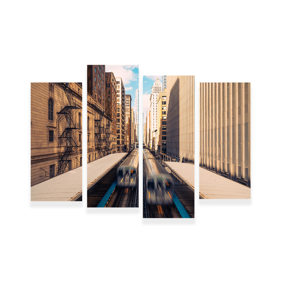 Railway Station Downtown Chicago Wall Art