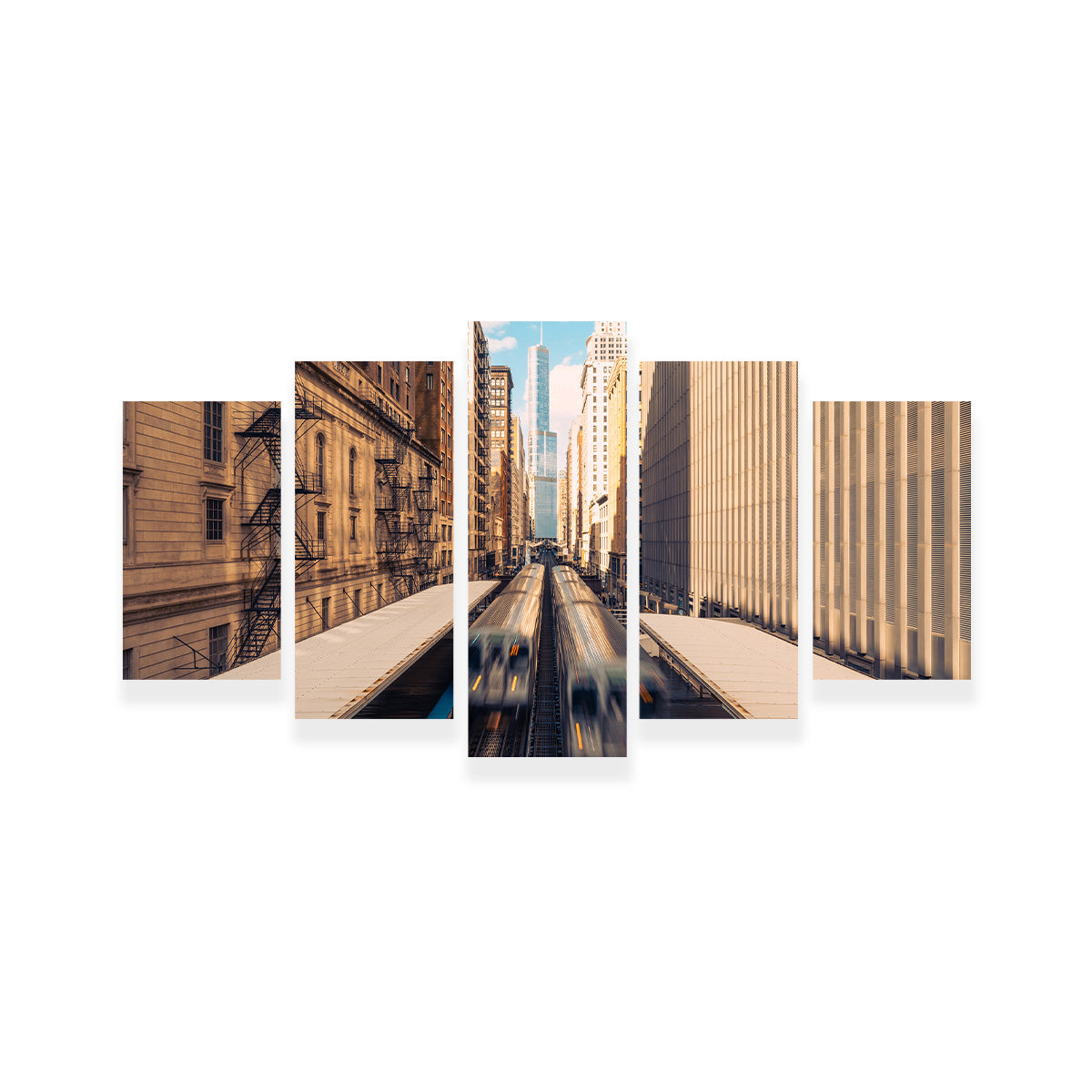Railway Station Downtown Chicago Wall Art
