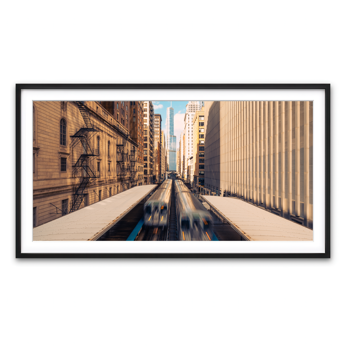 Framed Print 2x1 Black