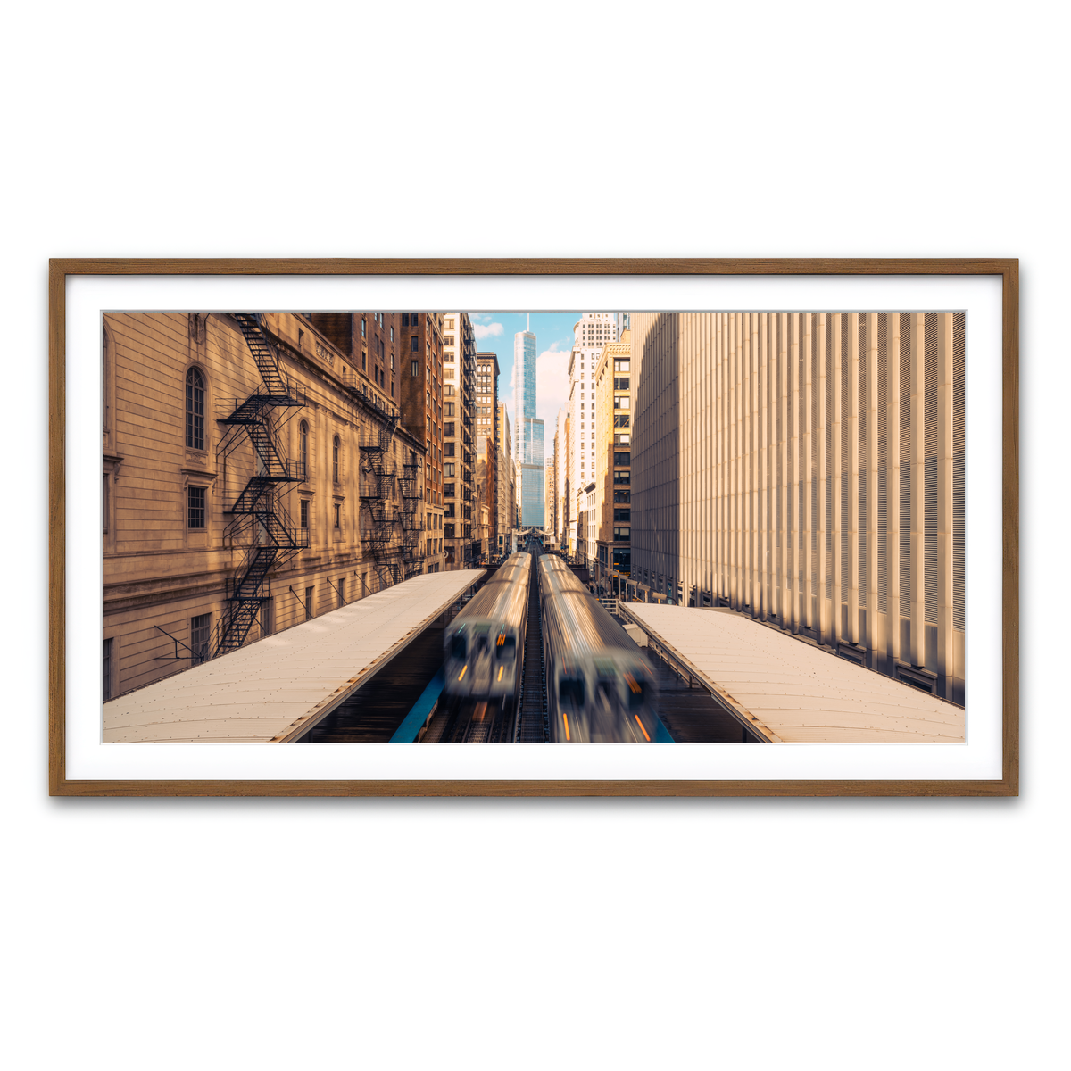 Framed Print 2x1 Walnut
