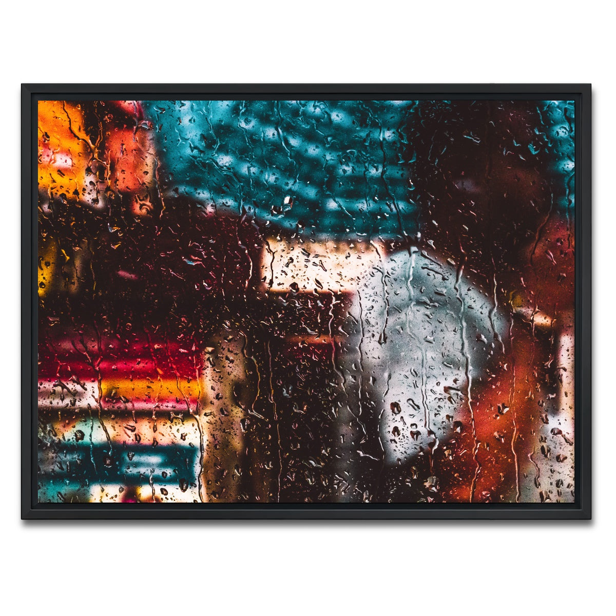 AUTO-MOCKUP WHITE | Rain | 1 Piece | Black Framed Canvas | group=4x3