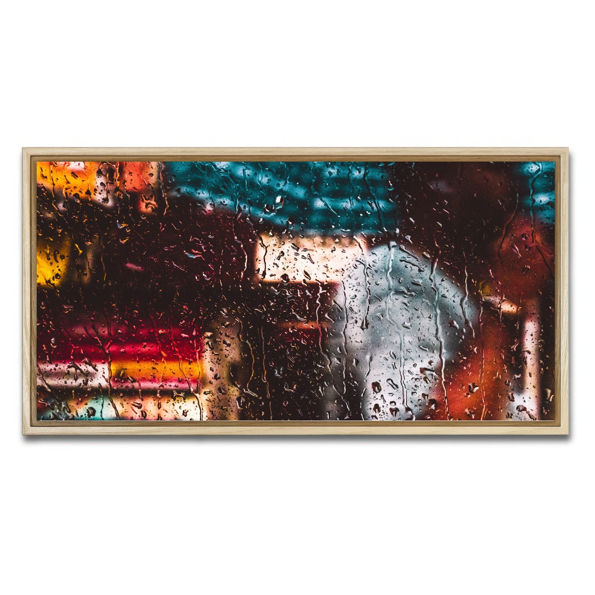 AUTO-MOCKUP WHITE | Rain | 1 Piece | Natural Framed Canvas | group=2x1