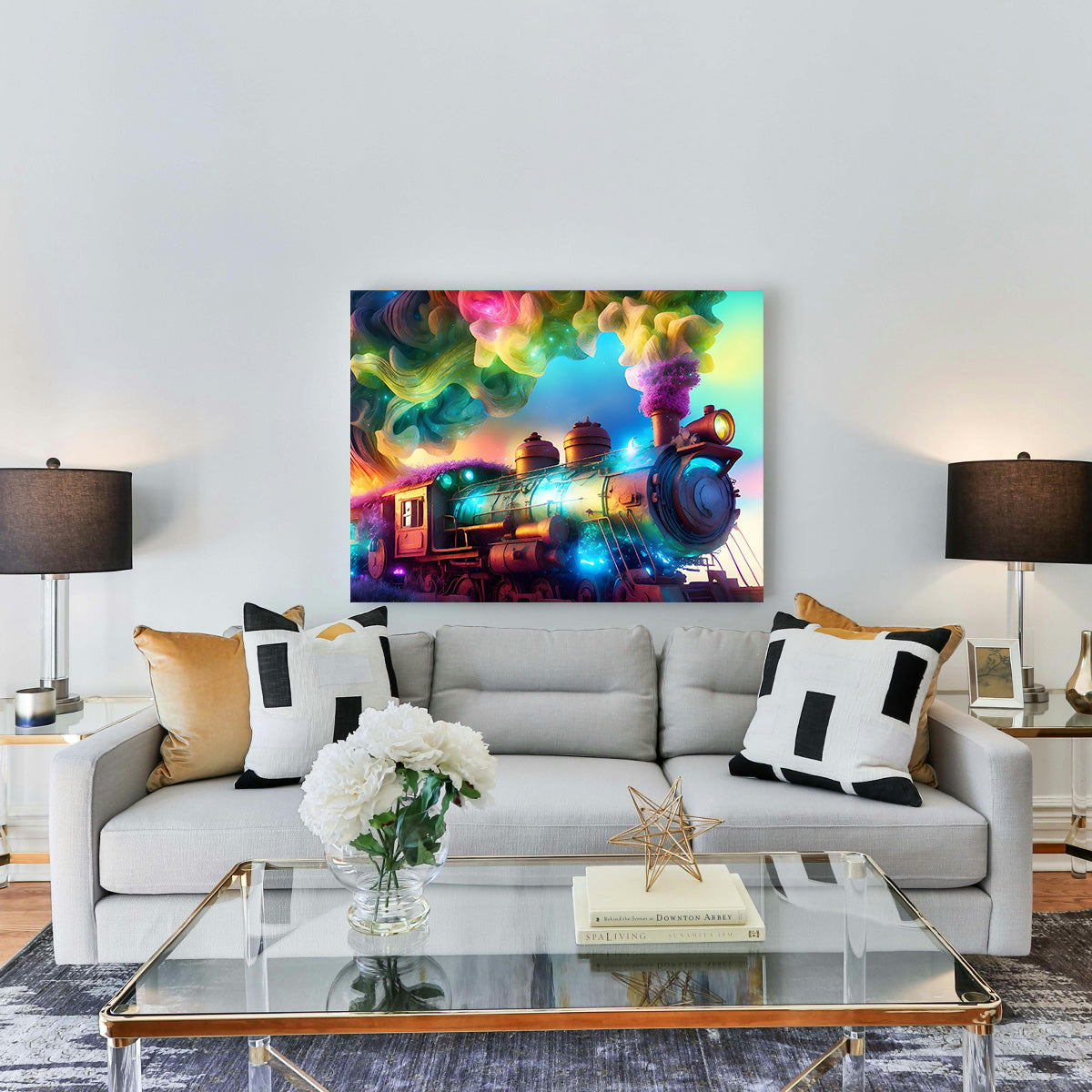 Rainbow Railways Wall Art