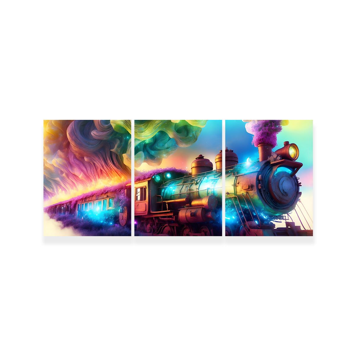 Rainbow Railways Wall Art