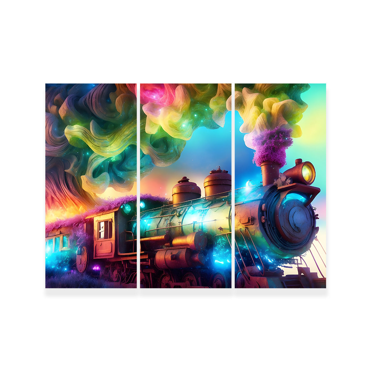 Rainbow Railways Wall Art