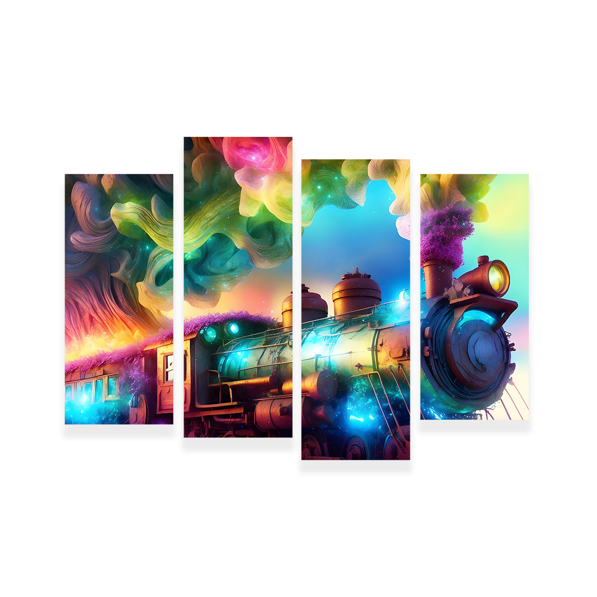 Rainbow Railways Wall Art