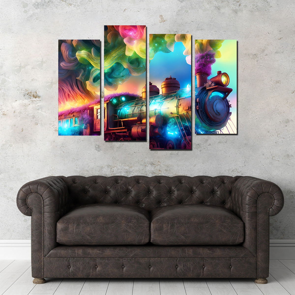 Rainbow Railways Wall Art