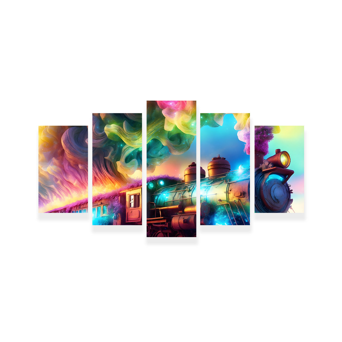 Rainbow Railways Wall Art