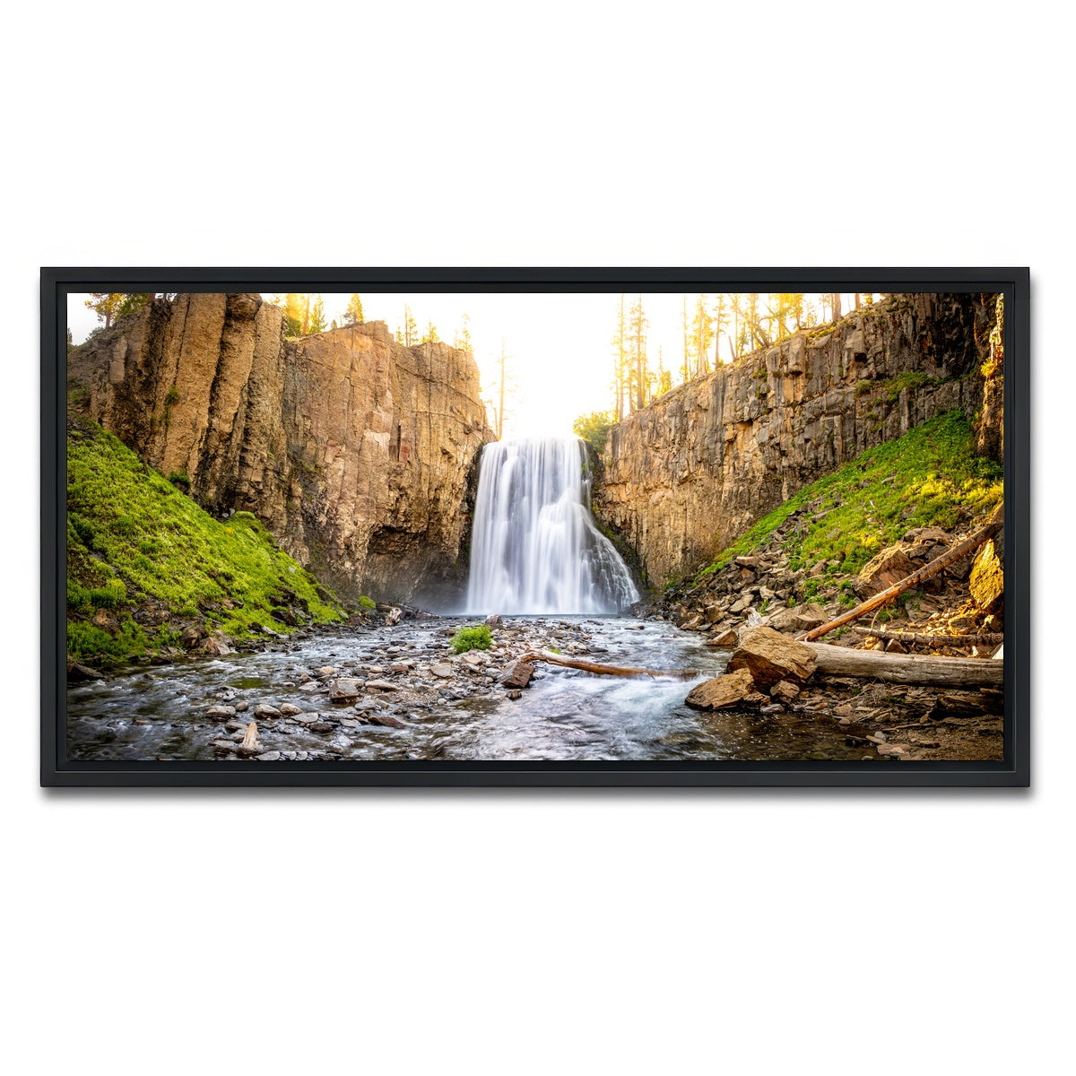 AUTO-MOCKUP WHITE | Rainbow Falls | 1 Piece | Black Framed Canvas | group=2x1